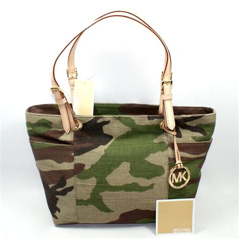 michael kors camo toiletry bag|Michael Kors canvas tote bags.